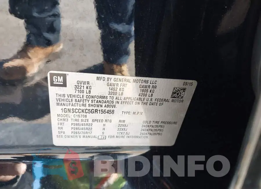 1GNSCCKC5GR156458 Photo# 9
