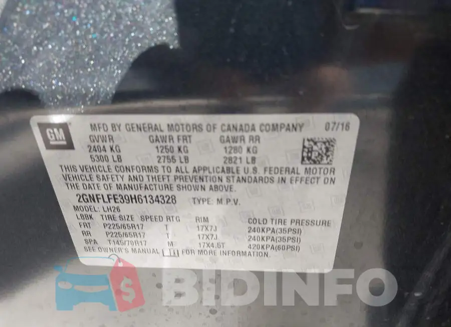 2GNFLFE39H6134328 Photo# 9