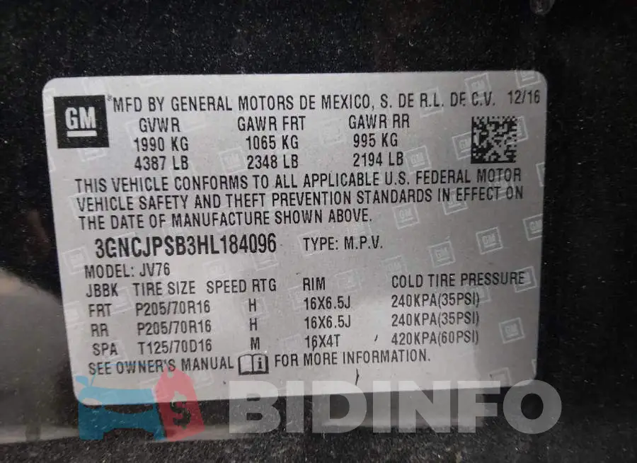 3GNCJPSB3HL184096 Photo# 9
