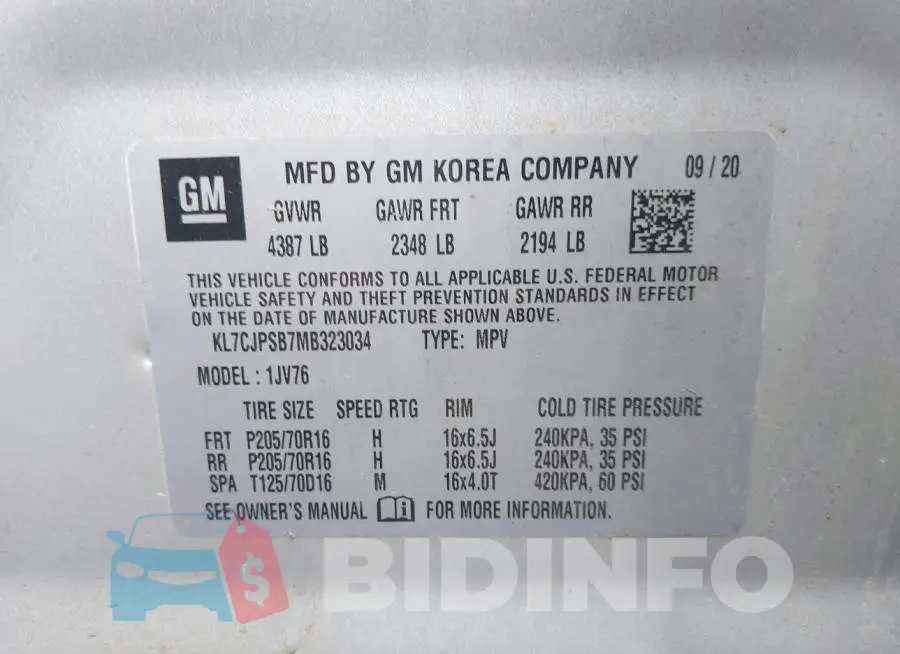 KL7CJPSB7MB323034 Photo# 9