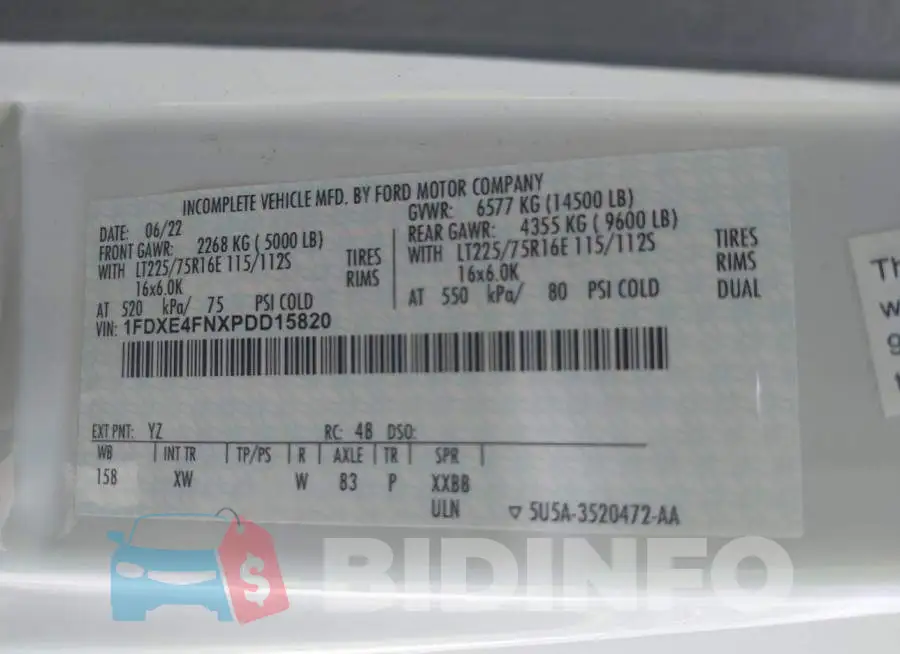 1FDXE4FNXPDD15820 Photo# 9