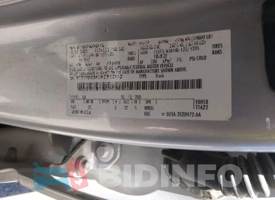 1FT7W2B63KEF16742 Photo# 9