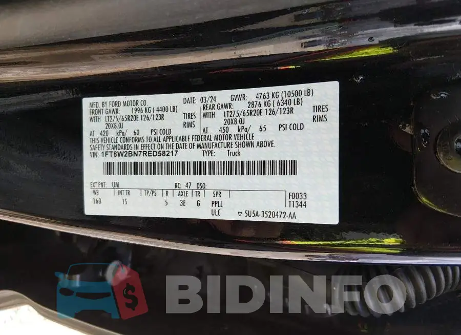 1FT8W2BN7RED58217 Photo# 8