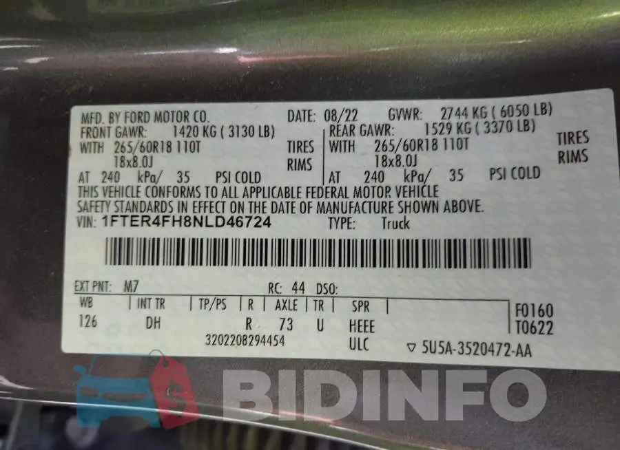1FTER4FH8NLD46724 Photo# 9