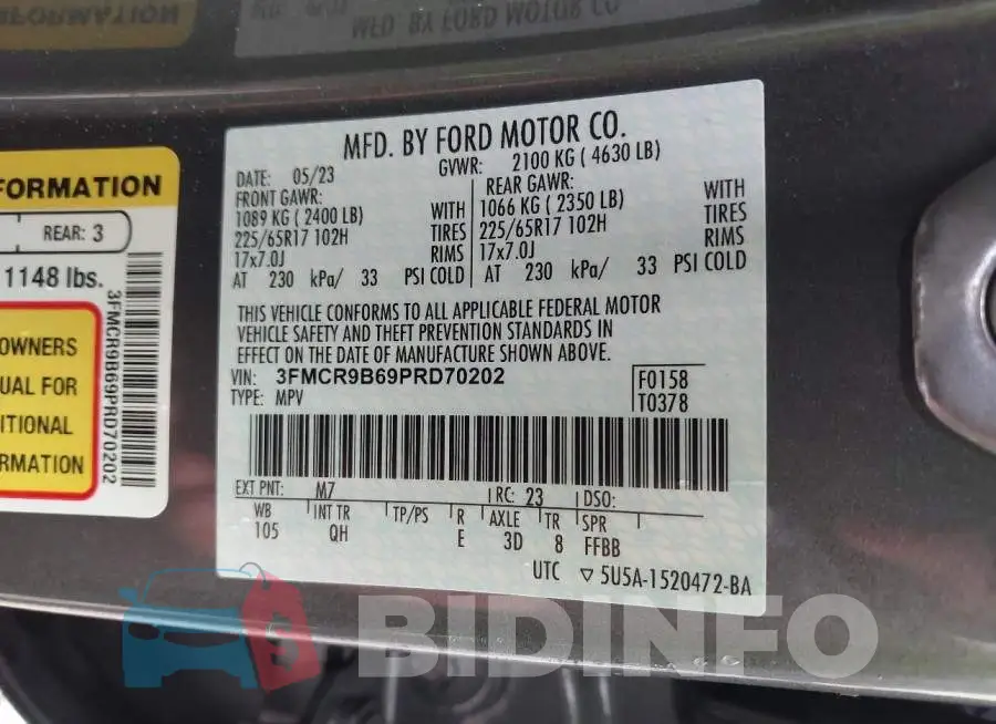 3FMCR9B69PRD70202 Photo# 9