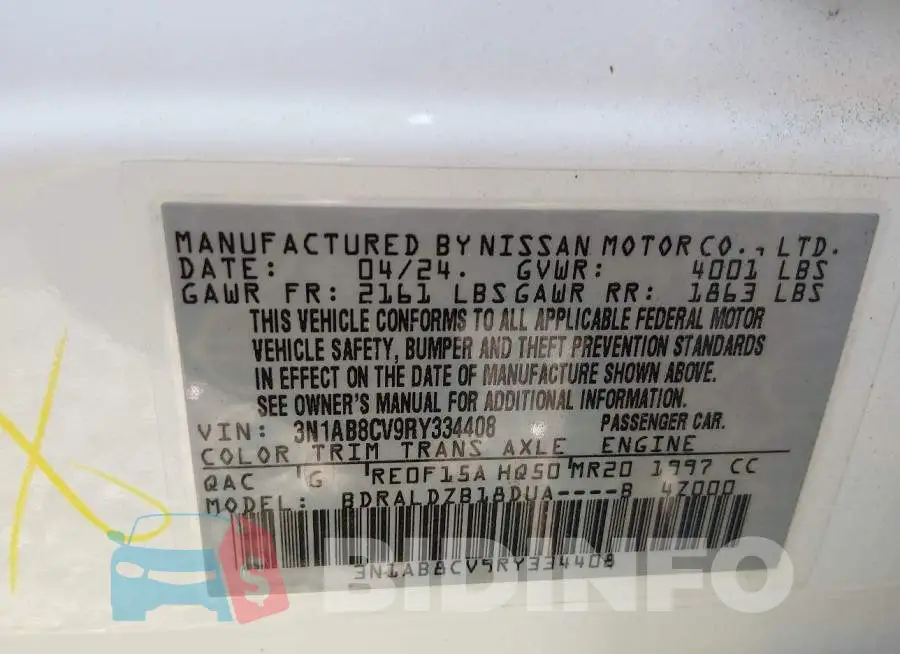 3N1AB8CV9RY334408 Photo# 9