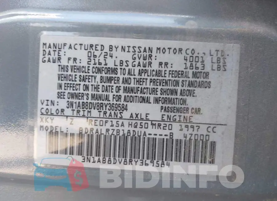 3N1AB8DV8RY369584 Photo# 9