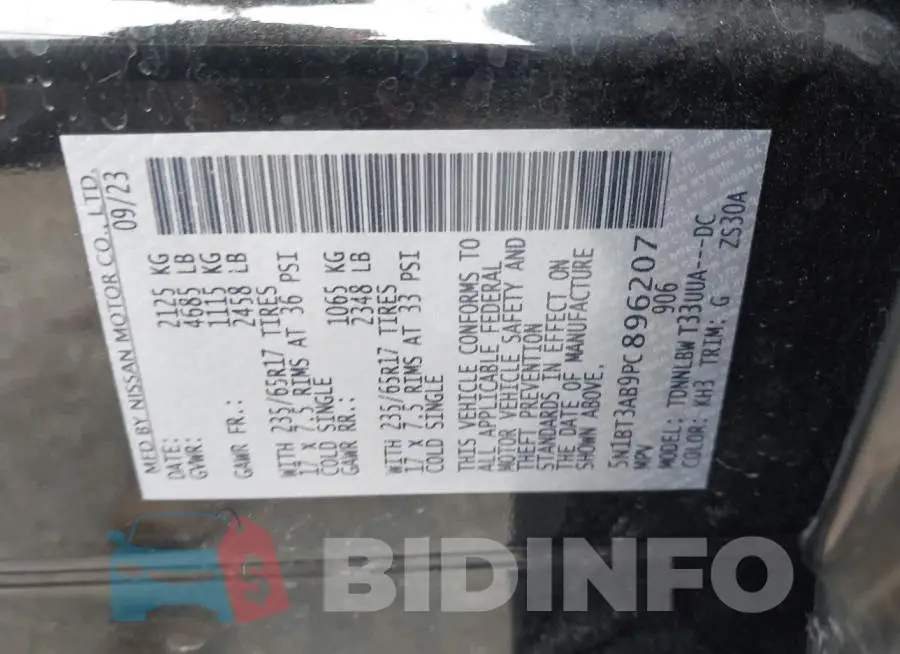 5N1BT3AB9PC896207 Photo# 9