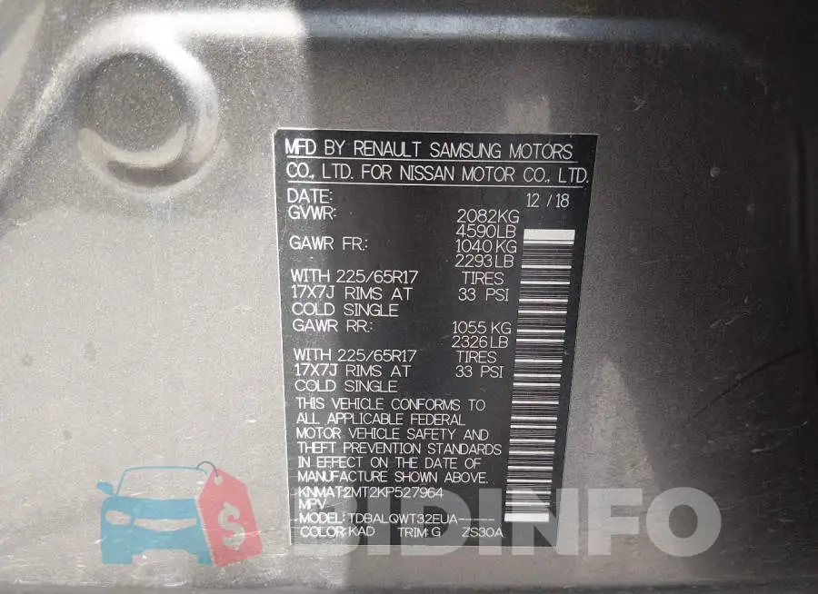 KNMAT2MT2KP527964 Photo# 9