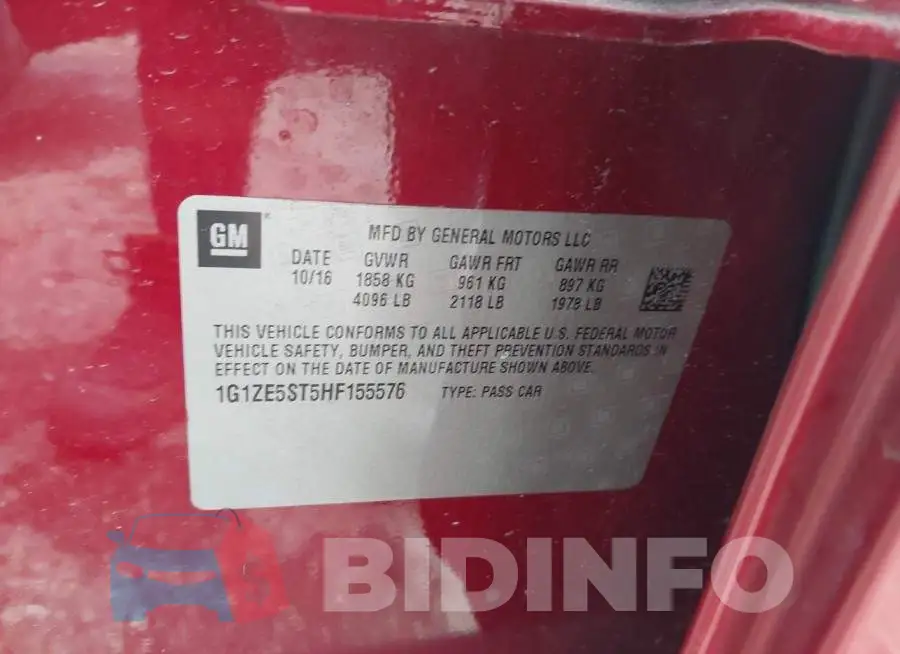 1G1ZE5ST5HF155576 Photo# 9