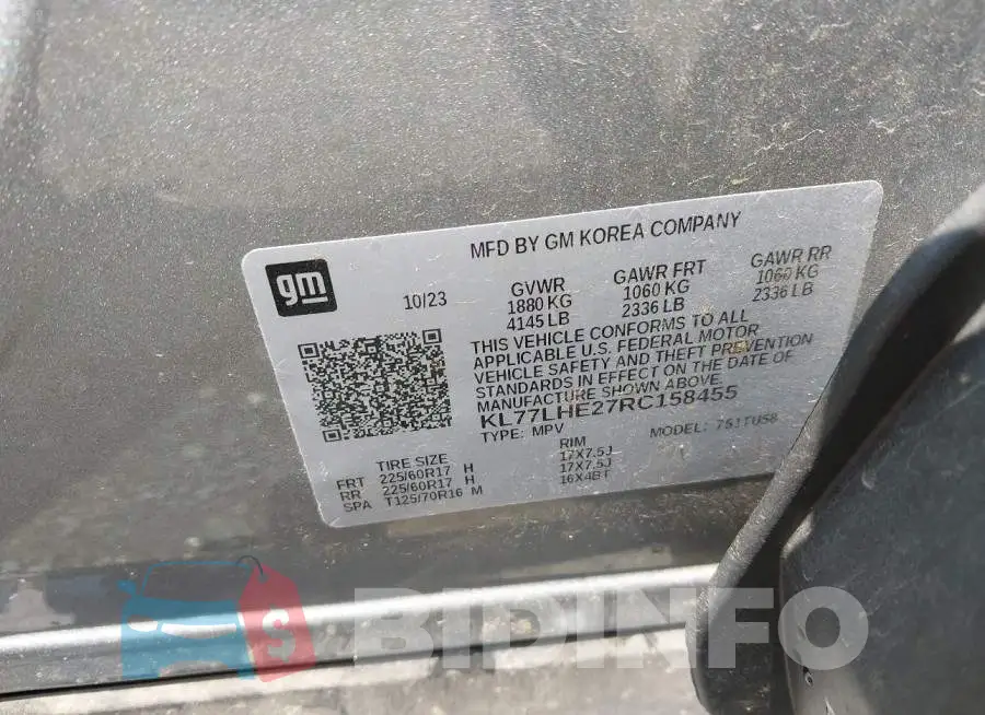 KL77LHE27RC158455 Photo# 9