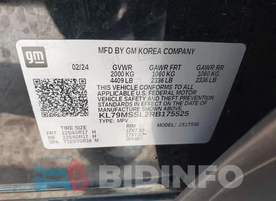 KL79MSSL2RB175525 Photo# 9