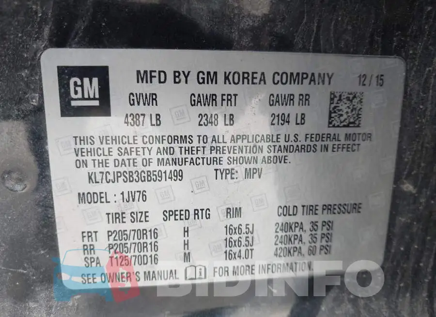 KL7CJPSB3GB591499 Photo# 9