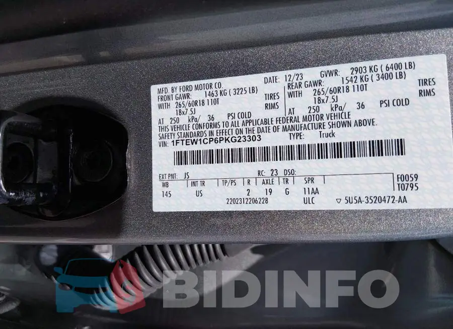 1FTEW1CP6PKG23303 Photo# 9