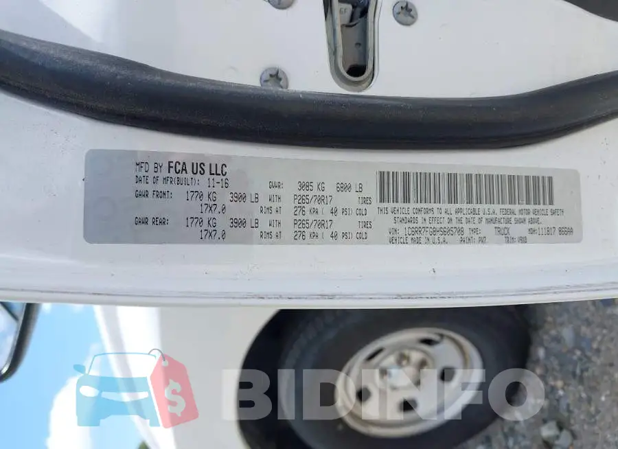 1C6RR7FG8HS605708 Photo# 9