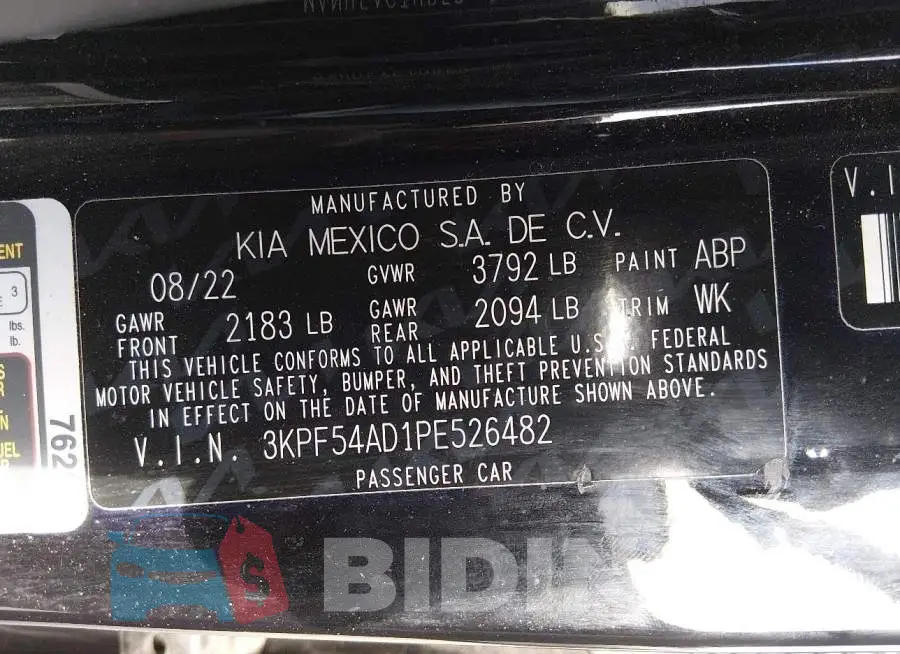 3KPF54AD1PE526482 Photo# 9