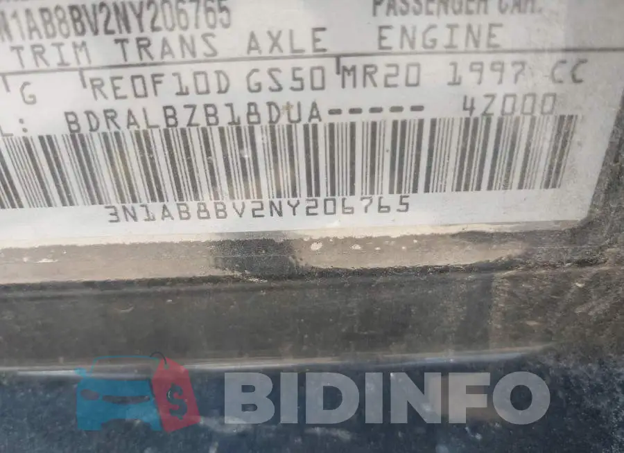 3N1AB8BV2NY206765 Photo# 9