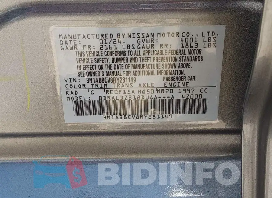 3N1AB8CV8RY281149 Photo# 9