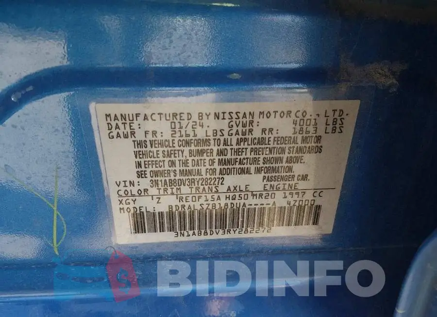 3N1AB8DV3RY282272 Photo# 9
