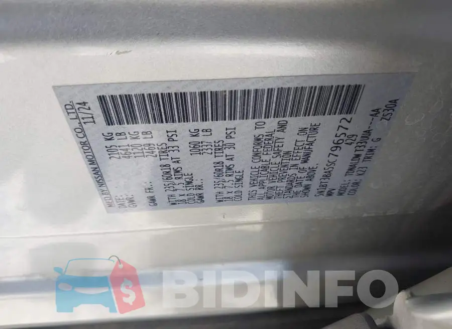 5N1BT3BA5SC796572 Photo# 9