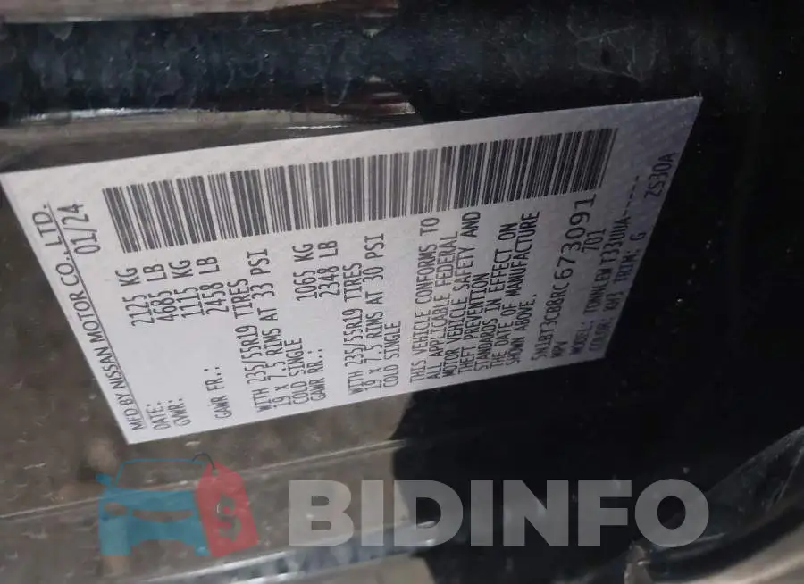 5N1BT3CB8RC673091 Photo# 9