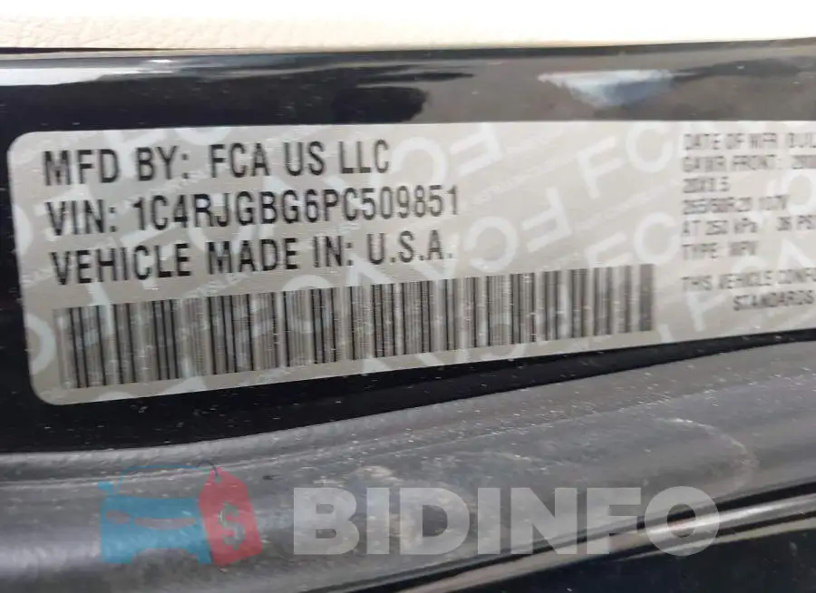 1C4RJGBG6PC509851 Photo# 9