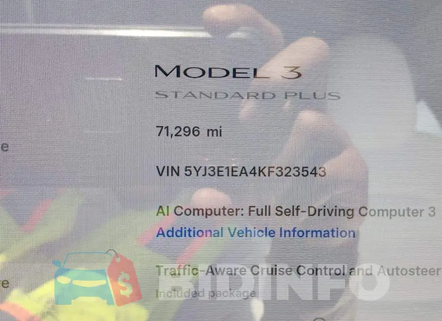 5YJ3E1EA4KF323543 Photo# 7