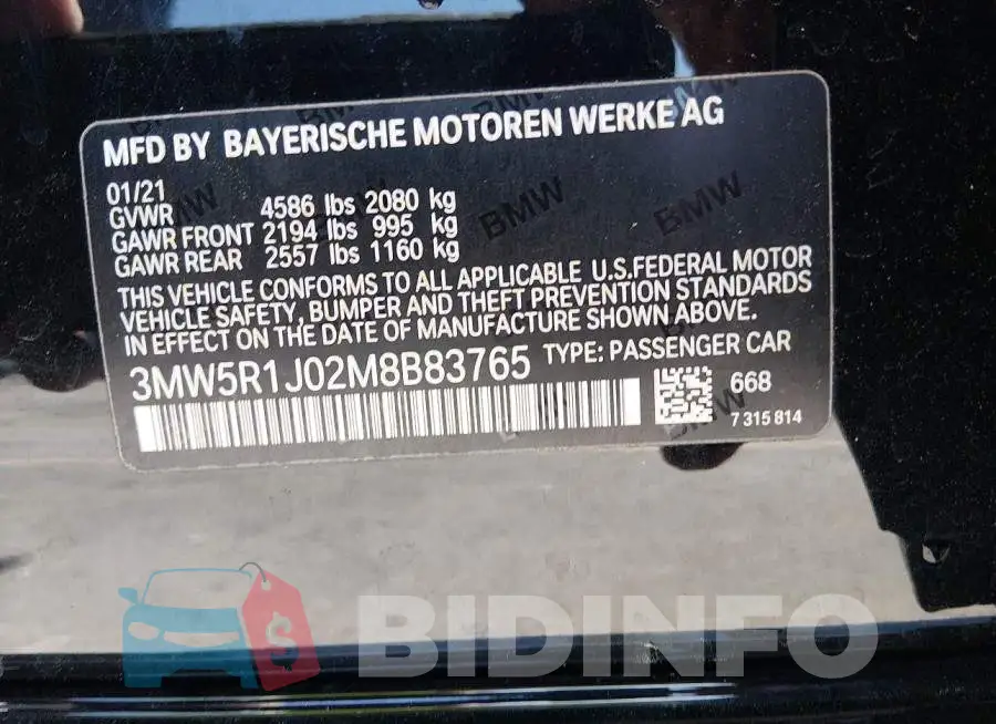 3MW5R1J02M8B83765 Photo# 9
