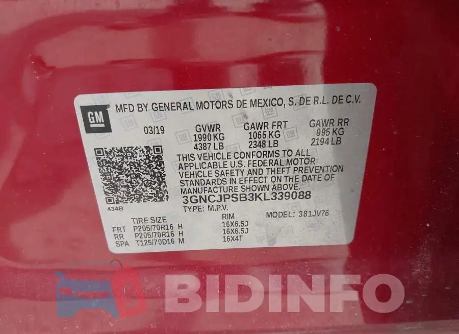 3GNCJPSB3KL339088 Photo# 8