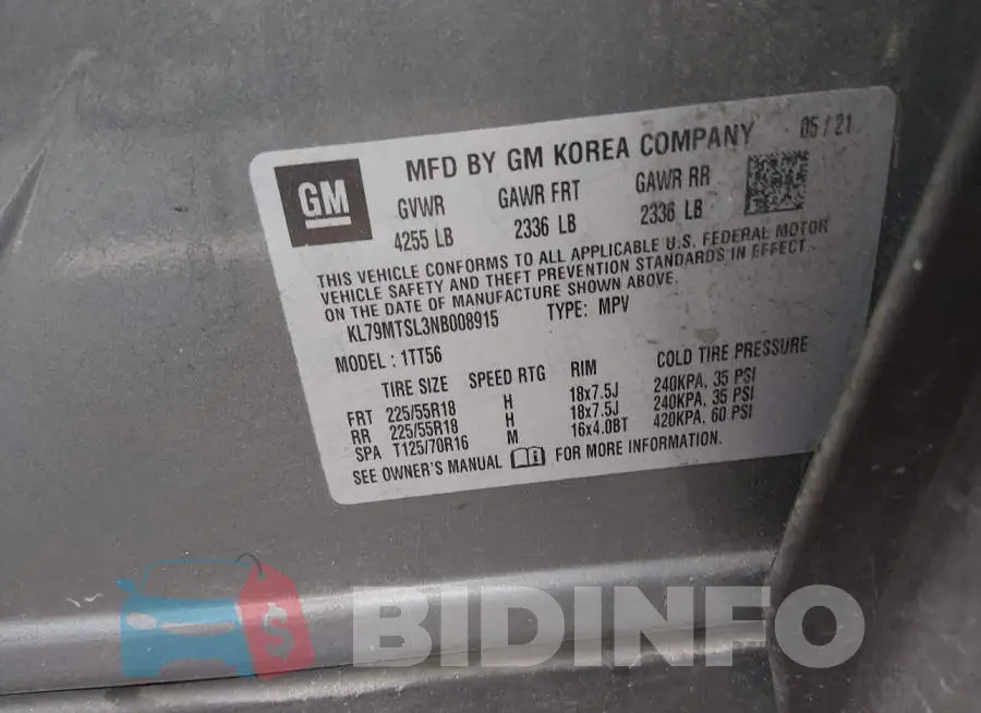 KL79MTSL3NB008915 Photo# 9