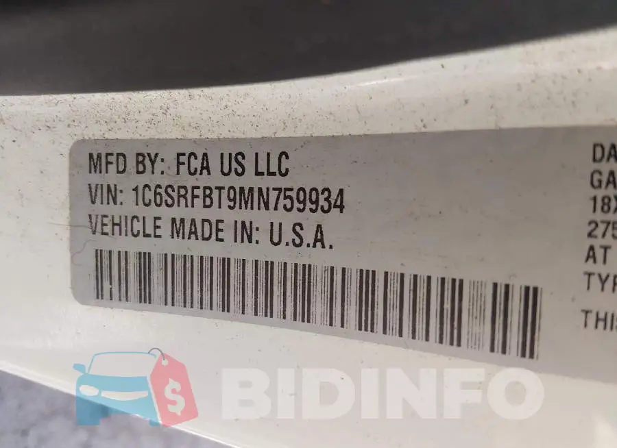1C6SRFBT9MN759934 Photo# 9