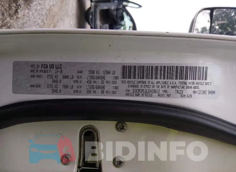 3C63R3ML8JG429612 Photo# 9