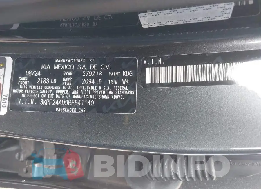 3KPF24AD9RE841140 Photo# 9