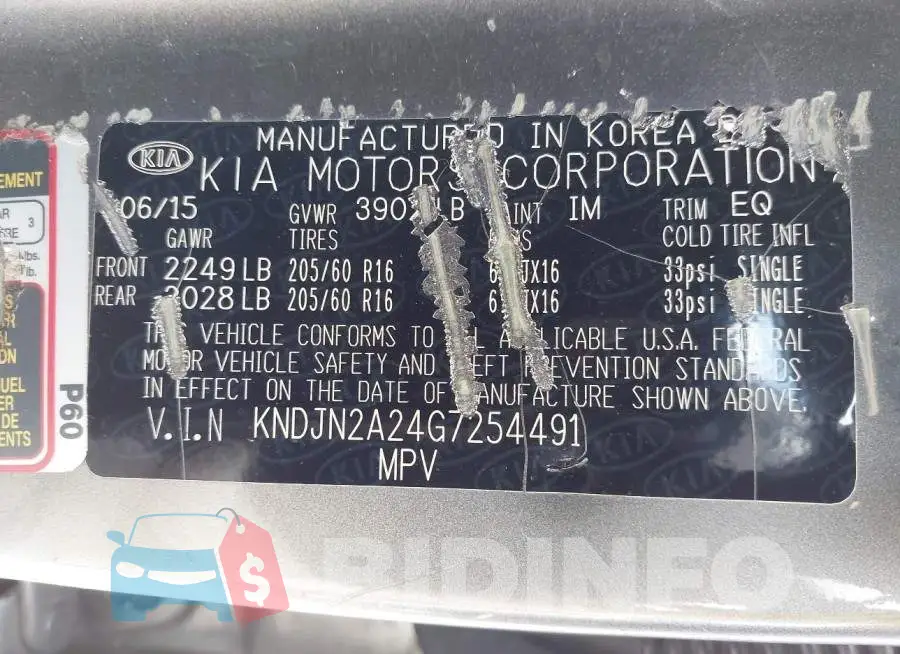 KNDJN2A24G7254491 Photo# 9