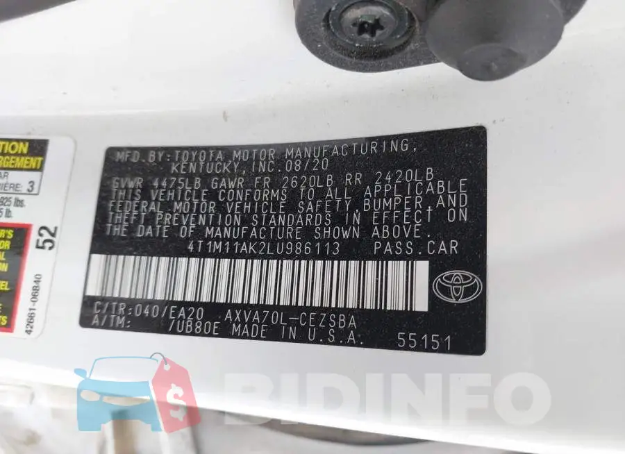 4T1M11AK2LU986113 Photo# 8