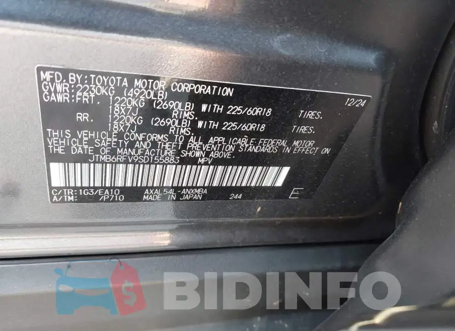 JTMB6RFV9SD155883 Photo# 9