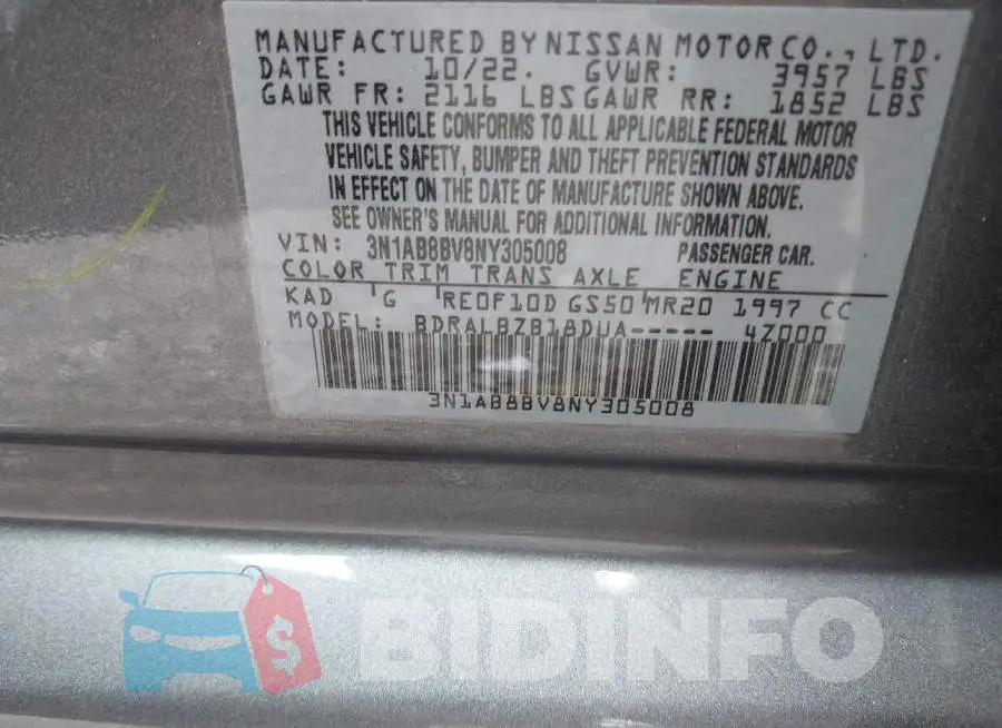 3N1AB8BV8NY305008 Photo# 9