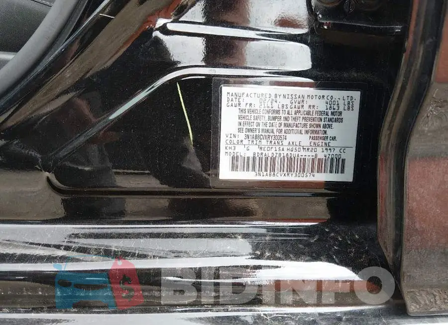 3N1AB8CVXRY300574 Photo# 9