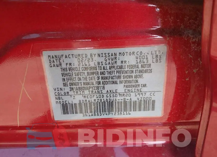 3N1AB8DV4PY238116 Photo# 9