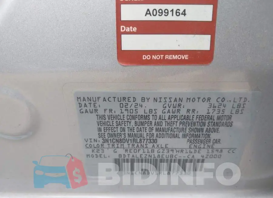 3N1CN8DV1RL877330 Photo# 9