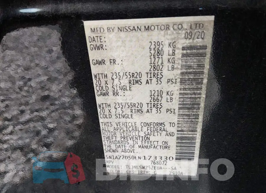 5N1AZ2DS0LN173330 Photo# 9