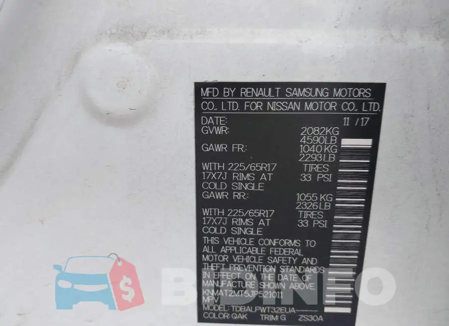 KNMAT2MT5JP521011 Photo# 9