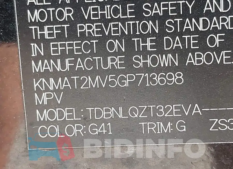 KNMAT2MV5GP713698 Photo# 9