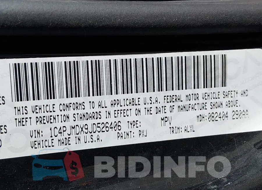 1C4PJMDX9JD526406 Photo# 9