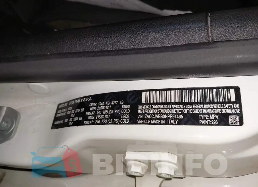 ZACCJABB0HPE91495 Photo# 9