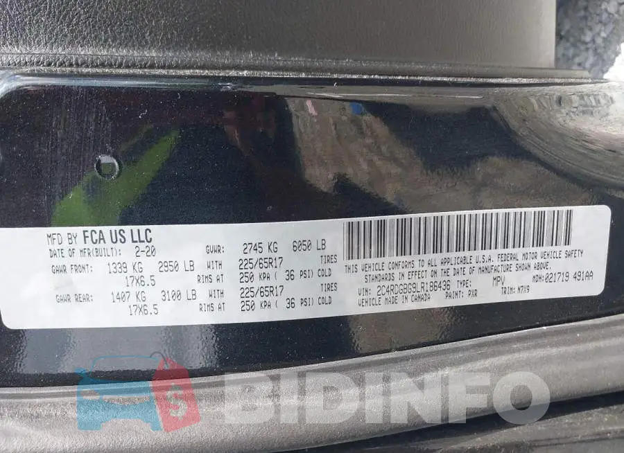 2C4RDGBG9LR186436 Photo# 9