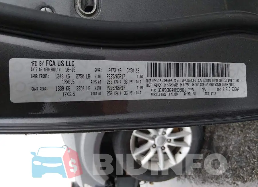 3C4PDCBG4HT530811 Photo# 9