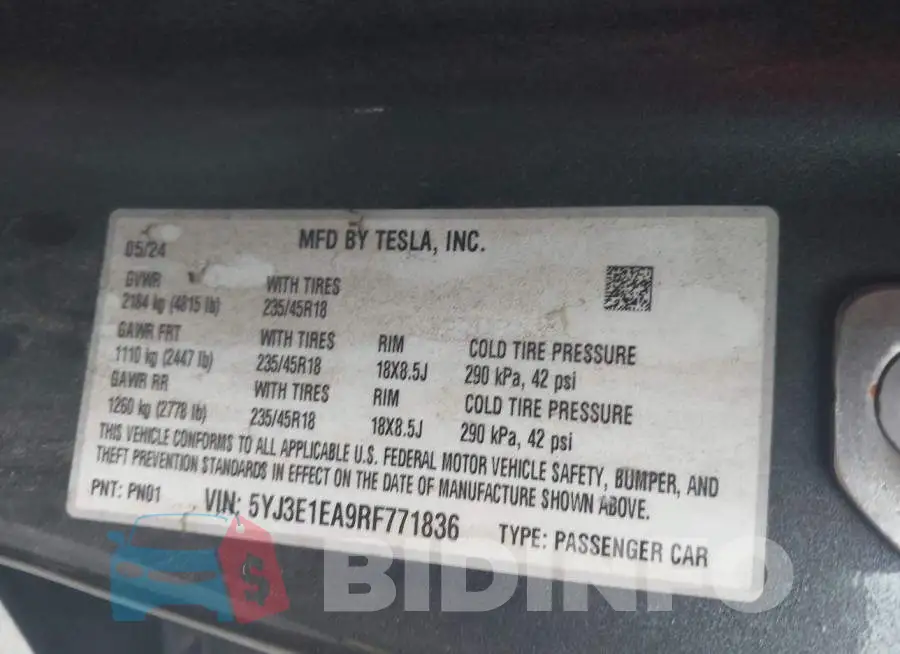 5YJ3E1EA9RF771836 Photo# 9