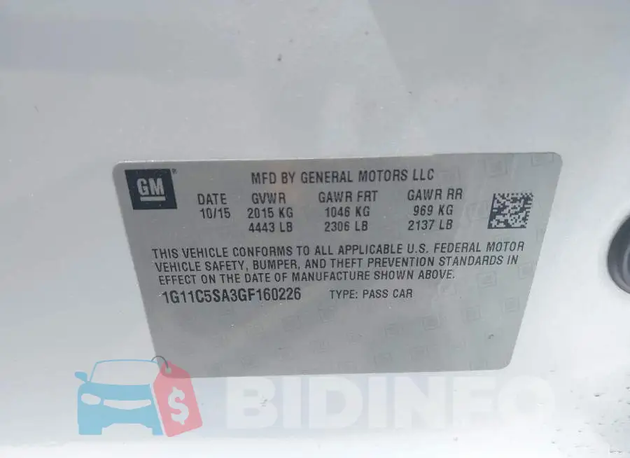 1G11C5SA3GF160226 Photo# 9
