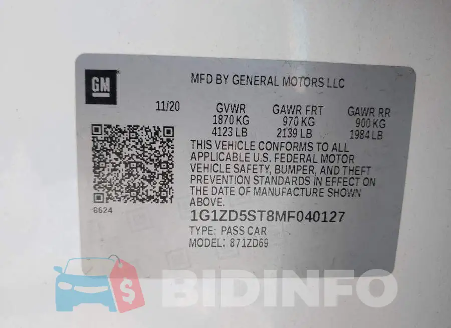 1G1ZD5ST8MF040127 Photo# 9